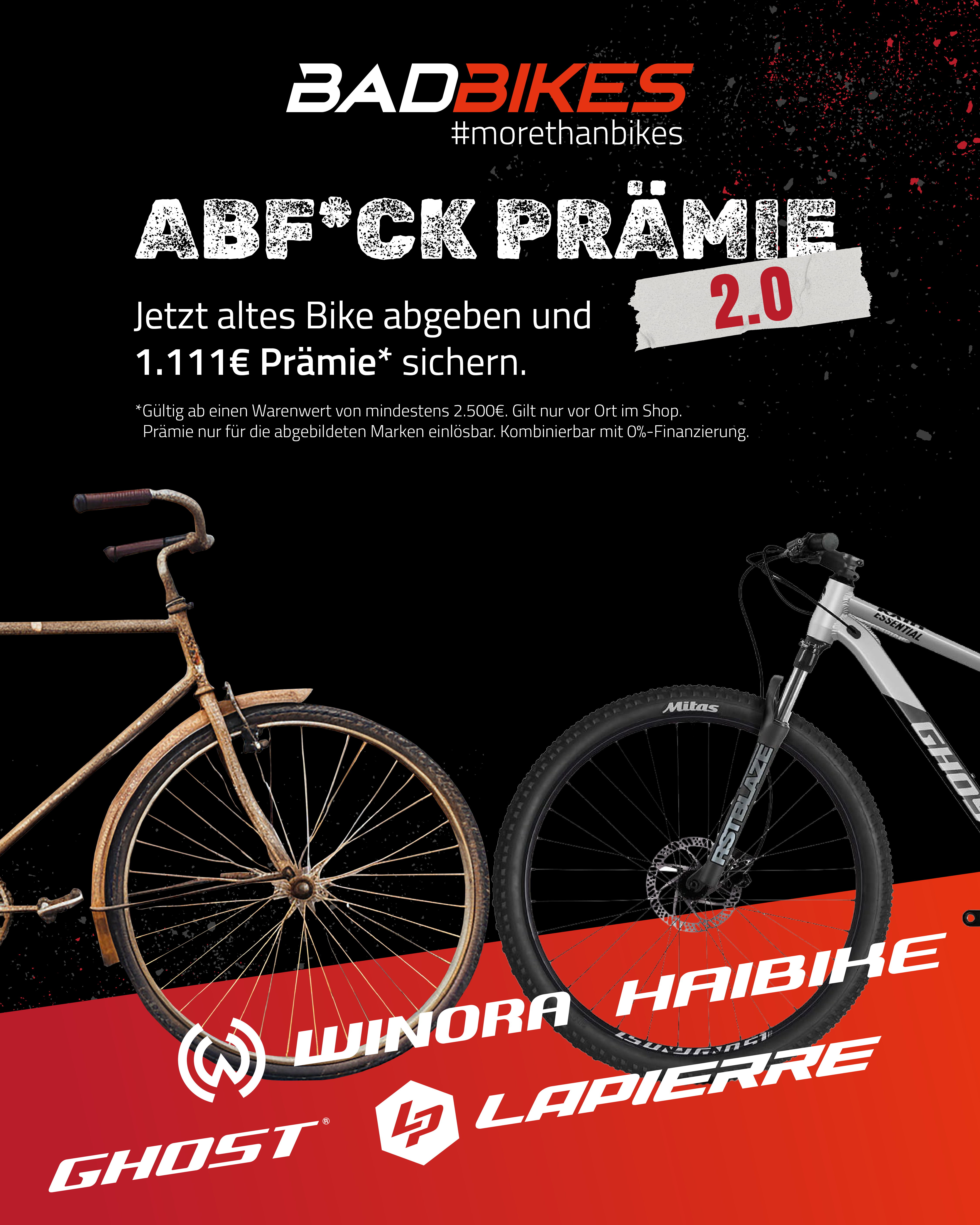 BADBIKES Abf*ck-Prämie 2.0 - 1.111 Euro für dein altes Bike